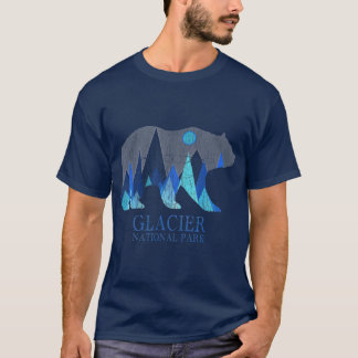 Camiseta Parque Nacional do Glaciar Grizzly Bear