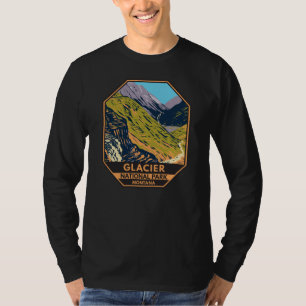 Camiseta Parque Nacional do Glacier indo para a estrada do