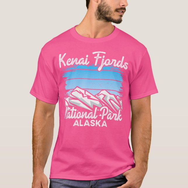 Camiseta Parque Nacional do Kenai Fjords Alaska Explorar a  (Frente)