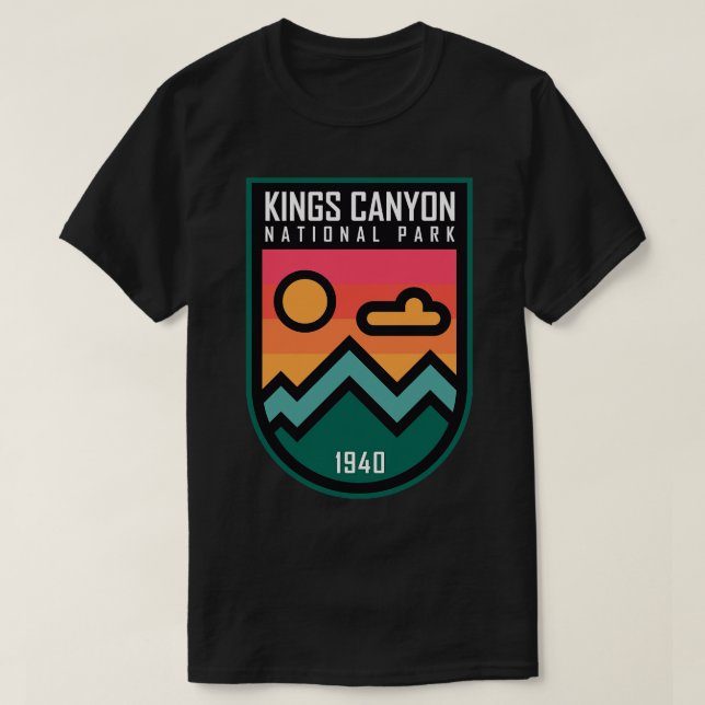 Camiseta Parque Nacional do Kings Canyon (Frente do Design)