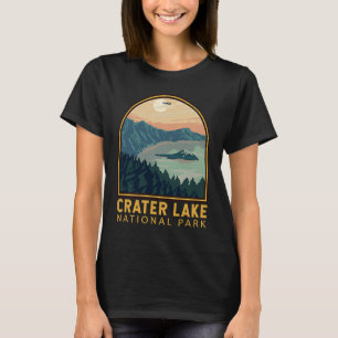 Camiseta Parque Nacional do Lago Crater Vintage Emblem