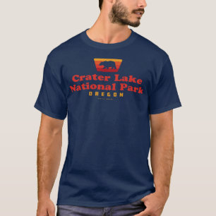 Camiseta Parque Nacional do Lago Cratera Bear Vermelho Crac