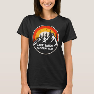 Camiseta Parque Nacional do Lago Tahoe Árvores de Montanha