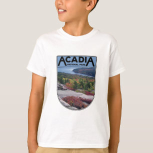 Camiseta Parque Nacional do Maine Island Retro Vintage Acad