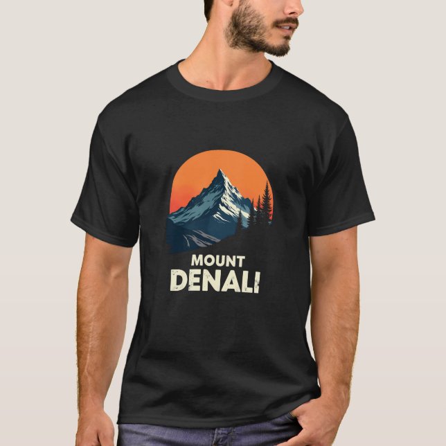 Camiseta Parque Nacional do Monte Denali - Montanha Icônica (Frente)