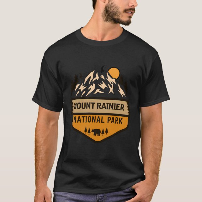 Camiseta Parque nacional do Monte Rainier (Frente)