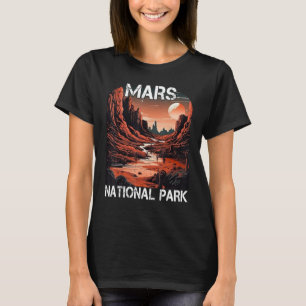 Camiseta Parque Nacional do Planeta Marte Vermelho - Marte