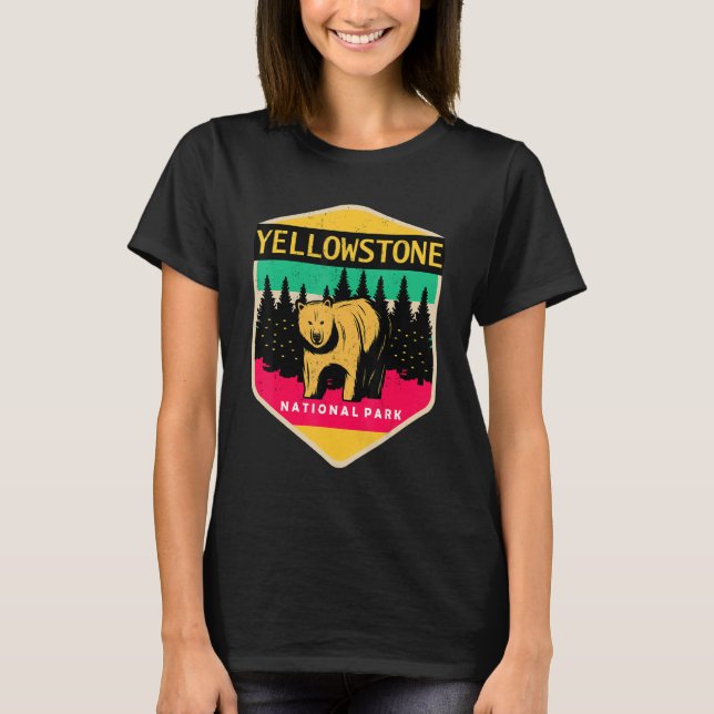 Camiseta Parque Nacional do Souvenir, Yellowstone Souvenir, (Frente)