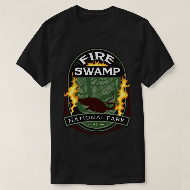 Camiseta Parque Nacional do Swamp (Frente do Design)