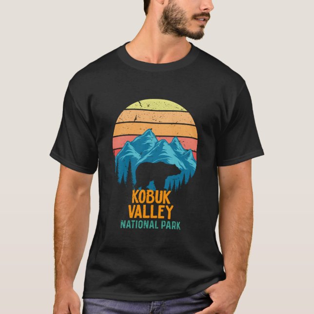 Camiseta Parque Nacional do Vale do Kobuk - Urso do Alasca (Frente)