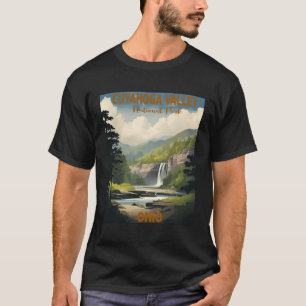 Camiseta Parque Nacional do Vale do Vintage Cuyahoga Hike