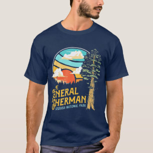 Camiseta Parque Nacional do Vintage General Sherman Sequoia