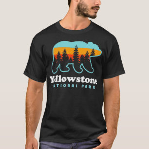 Camiseta Parque Nacional do Wyoming Bear Men T