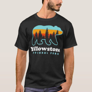 Camiseta Parque Nacional do Wyoming Bear Men T