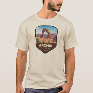 Camiseta Parque Nacional dos Arcos Utah Escudo