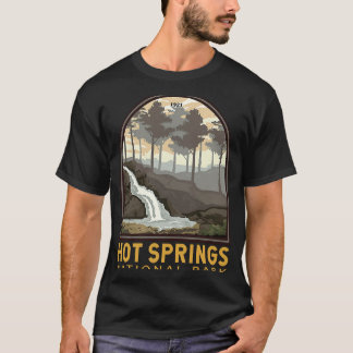 Camiseta Parque Nacional dos Primaveras Quentes, Vintage Em