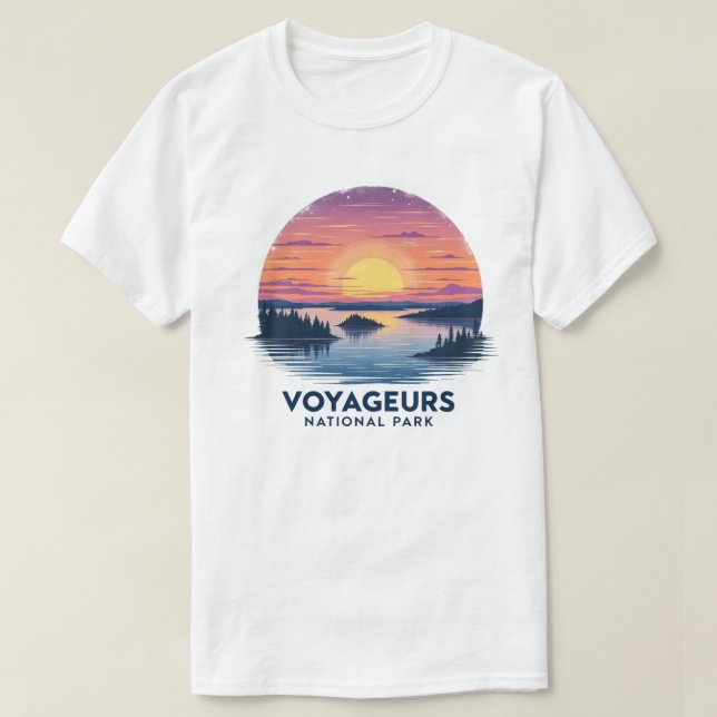Camiseta Parque Nacional dos Voyageurs - Minnesota (Frente do Design)