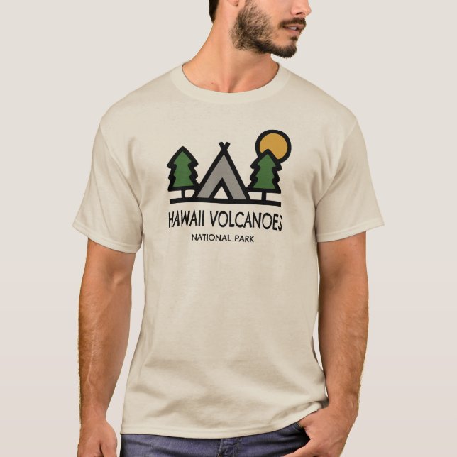 Camiseta Parque Nacional dos Vulcões do Havaí (Frente)