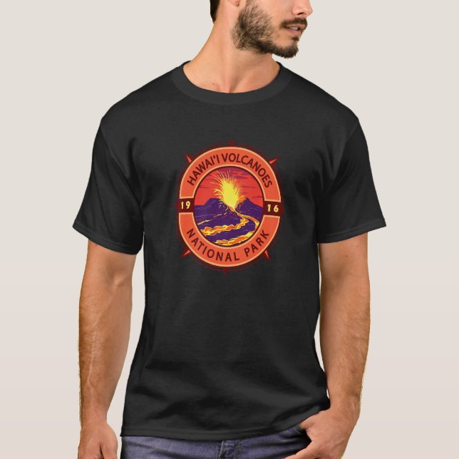 Camiseta Parque Nacional dos Vulcões do Havaí - Compass Emb (Frente)