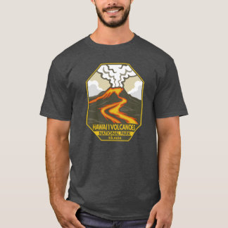Camiseta Parque Nacional dos Vulcões do Havaí Kilauea Emble