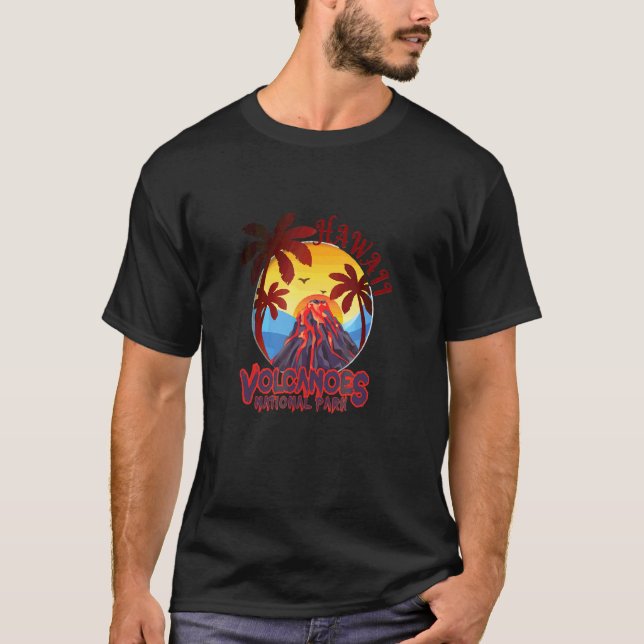 Camiseta Parque Nacional dos Vulcões do Havaí Kilauea Mauna (Frente)