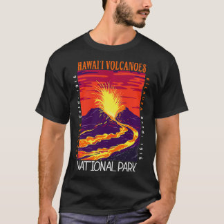 Camiseta Parque Nacional dos Vulcões do Havaí Kilauea Volca