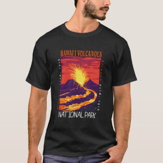 Camiseta Parque Nacional dos Vulcões do Havaí Kilauea Volca