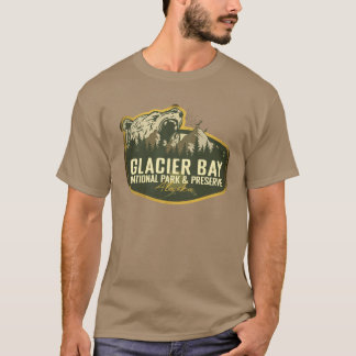 Camiseta Parque Nacional e Reserva da Baía do Glaciar Alasc