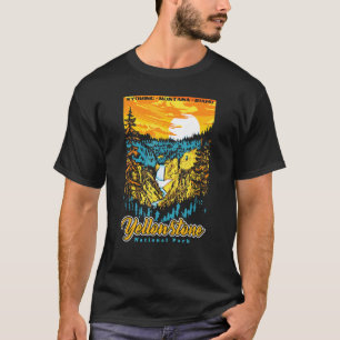 Camiseta Parque Nacional Est 1890 Moun, Retro Yosemite