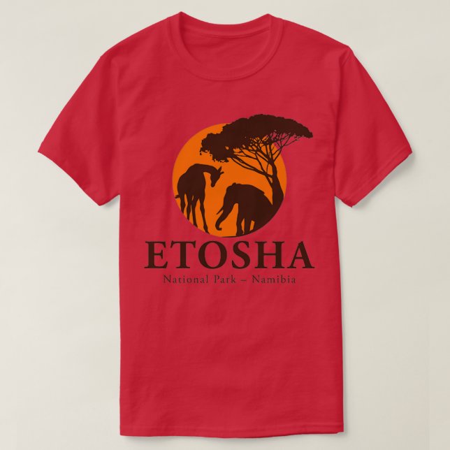 Camiseta Parque Nacional Etosha Namíbia 1 (Frente do Design)