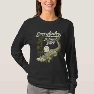 Camiseta Parque Nacional Everglades Crocodilo Vintage Allig