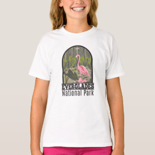 Camiseta Parque Nacional Everglades Flamingo Vintage, Flami