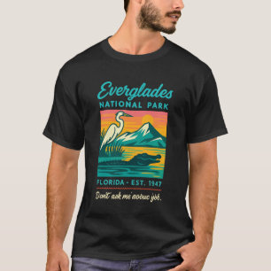 Camiseta Parque Nacional Everglades Jacaré Vintage Flórida