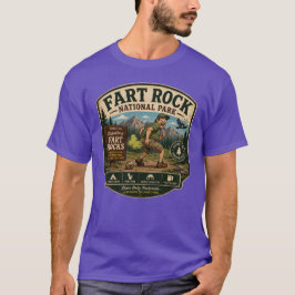 Camiseta Parque Nacional Fart Rock Humor de Acampamento Div