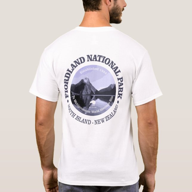 Camiseta Parque Nacional Fiordland (Verso)