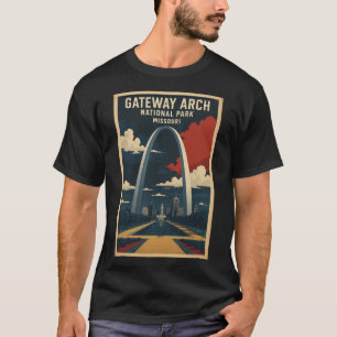Camiseta Parque Nacional Gateway Arch EUA Viagem Turística