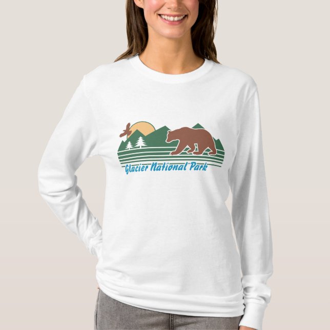 Camiseta Parque Nacional Glacier (Frente)