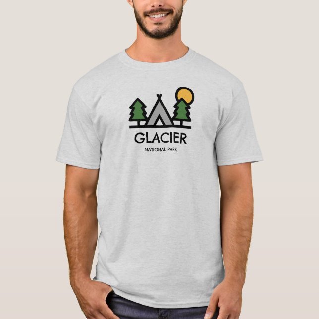 Camiseta Parque Nacional Glacier (Frente)