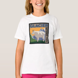 Camiseta Parque Nacional Glacier   Caprinos