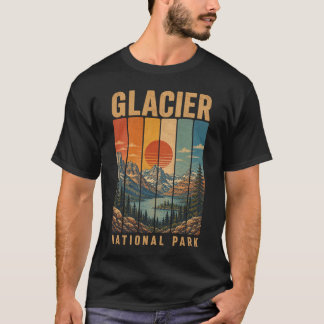 Camiseta Parque Nacional Glacier Montana EUA Outdoor Vintag