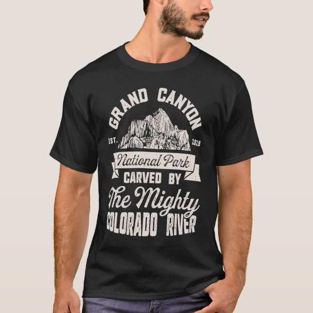 Camiseta Parque Nacional Grand Canyon Esculpido Pelo Colora (Frente)