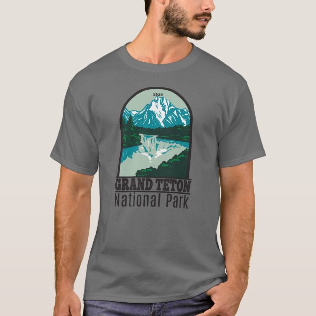 Camiseta Parque Nacional Grand Teton Jackson Hole Valley (Frente)