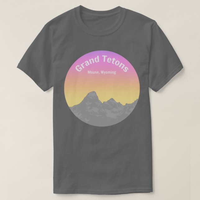 Camiseta Parque Nacional Grand Tetons (Frente do Design)