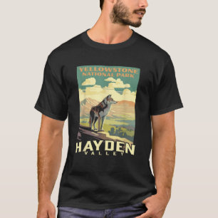 Camiseta Parque Nacional Hayden Valley Wolf WPA P