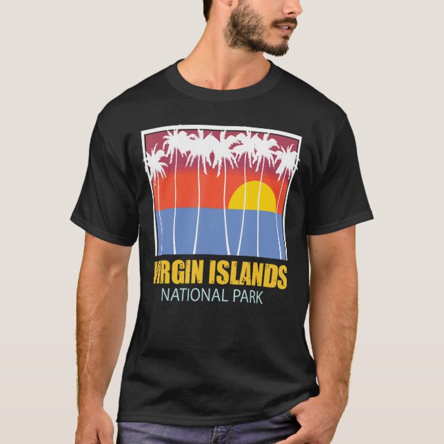 Camiseta Parque Nacional Ilhas Virgens Rua John Souvenir Pa (Frente)
