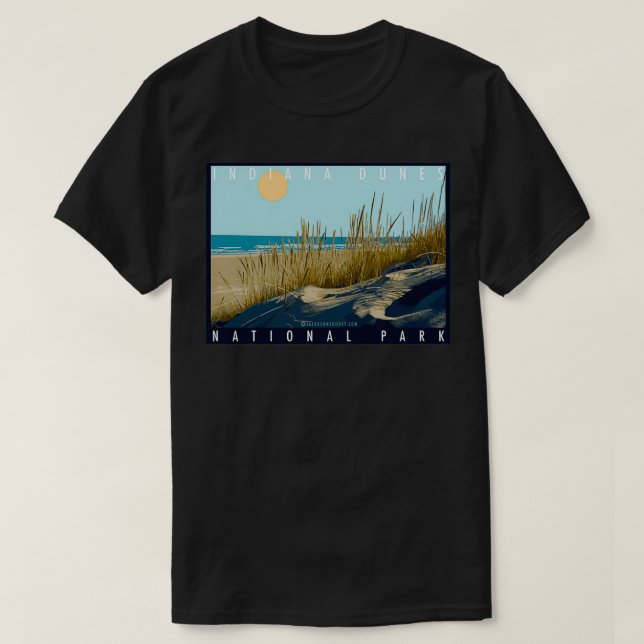 Camiseta Parque Nacional Indiana Dunes (Frente do Design)