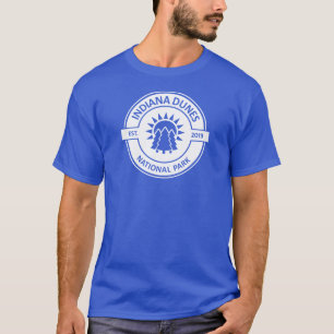 Camiseta Parque Nacional Indiana Dunes Árvores ao Sol