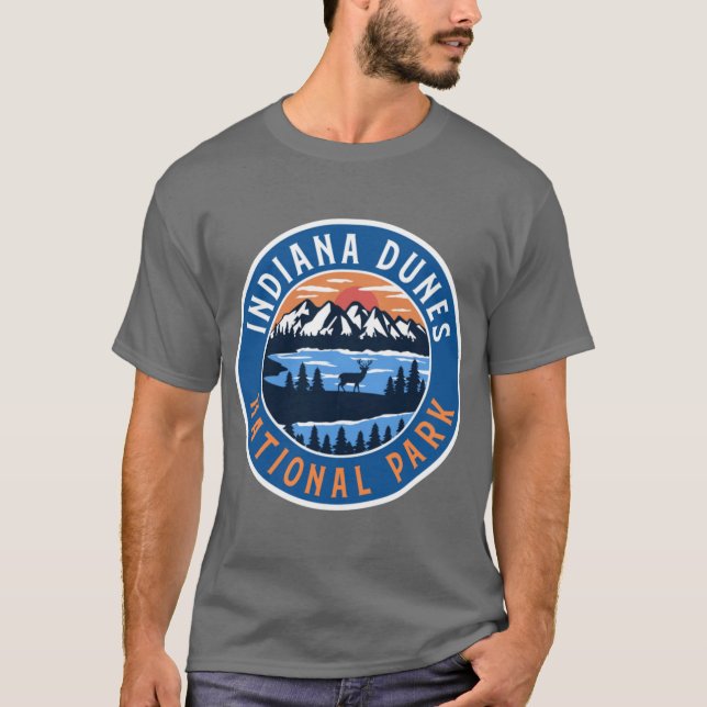 Camiseta Parque Nacional Indiana Dunes Extragrande 10 (Frente)