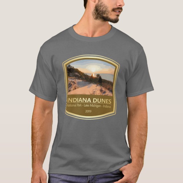 Camiseta Parque Nacional Indiana Dunes PF (Frente)