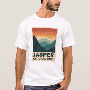 Camiseta Parque Nacional Jasper Minimalista de Design ao Ar